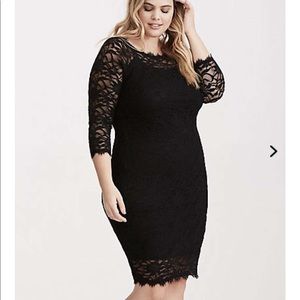 Torrid Lace Dress Purple